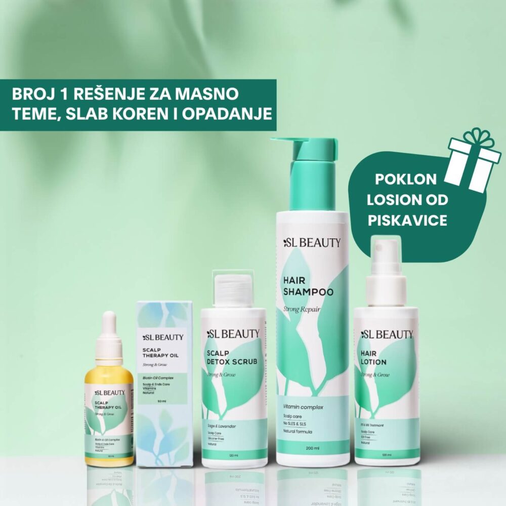 Set za masno teme, perut i opadanje