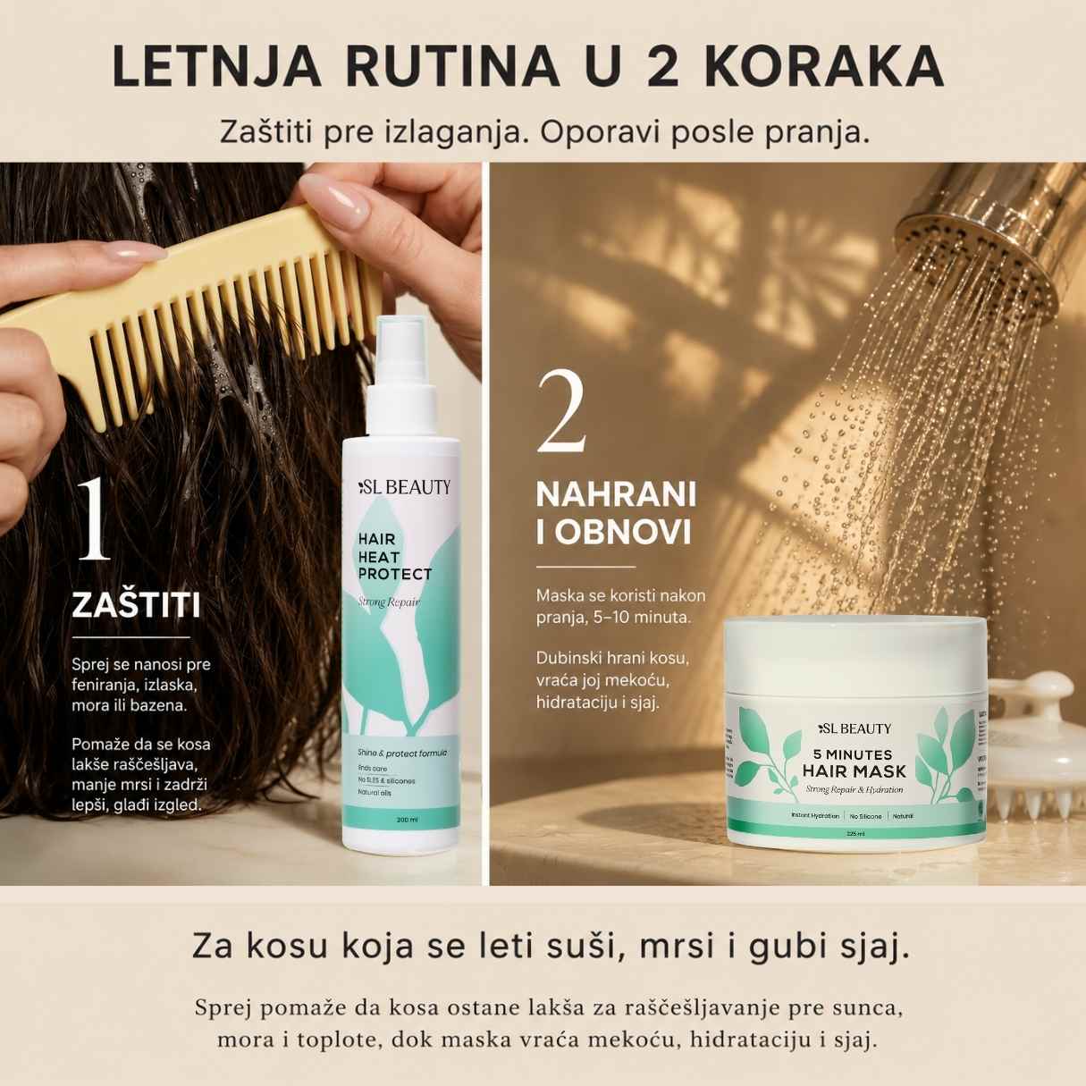 oporavak kose leti